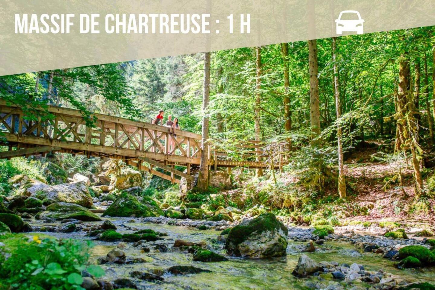 Les Cantinieres - Bourgoin Jallieu - Jardin Prive Ruy-Montceau Eksteriør billede